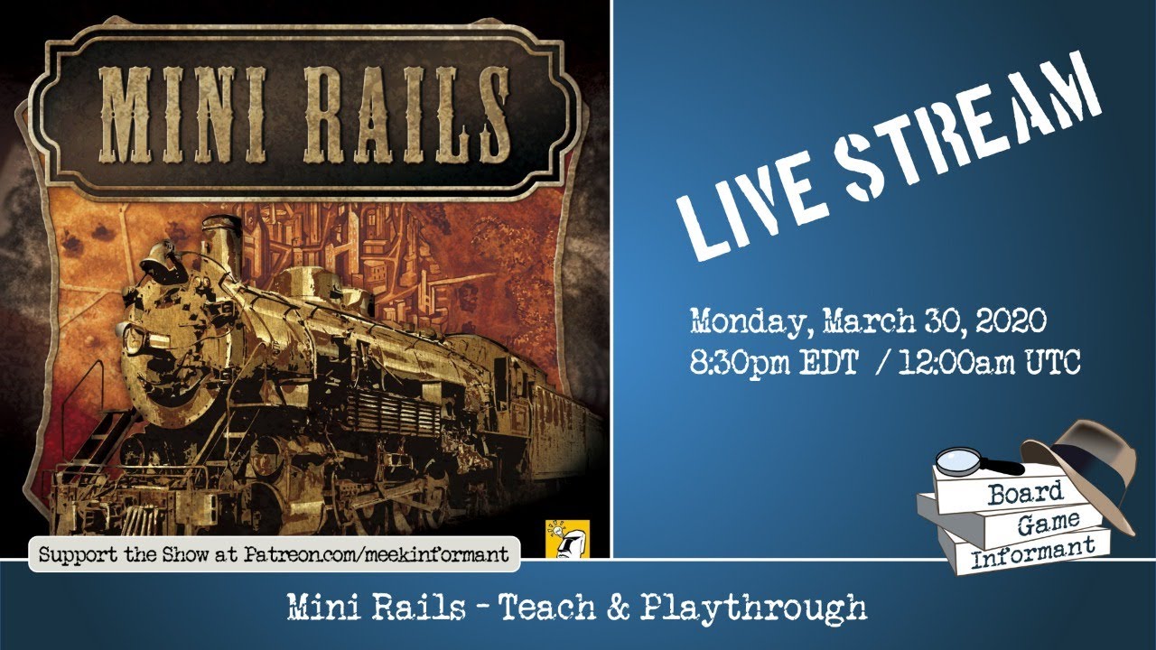 Mini Rails - Full Teach & Play-through with Board Game Informant