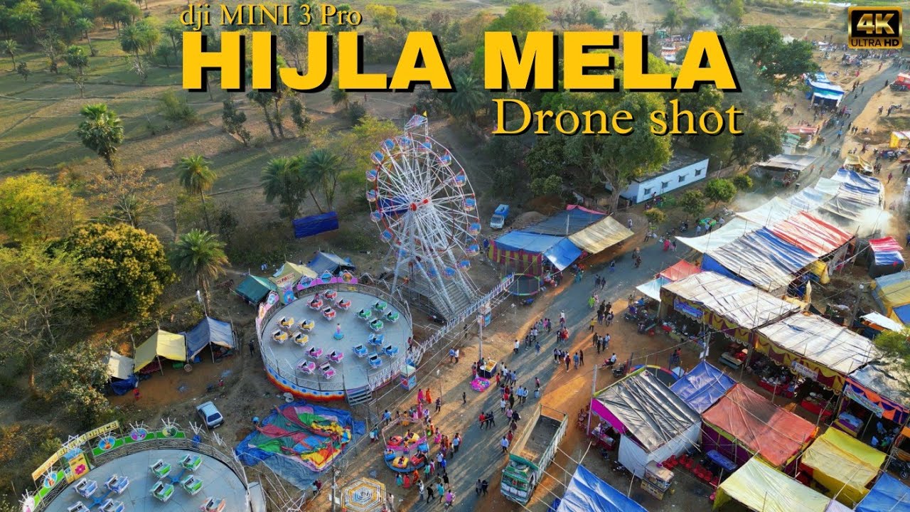 HIJLA MELA - Dumka IN ULTRA HD 4K | HIJLA MELA DRONE SHOT #dji #djimini3pro #drone
