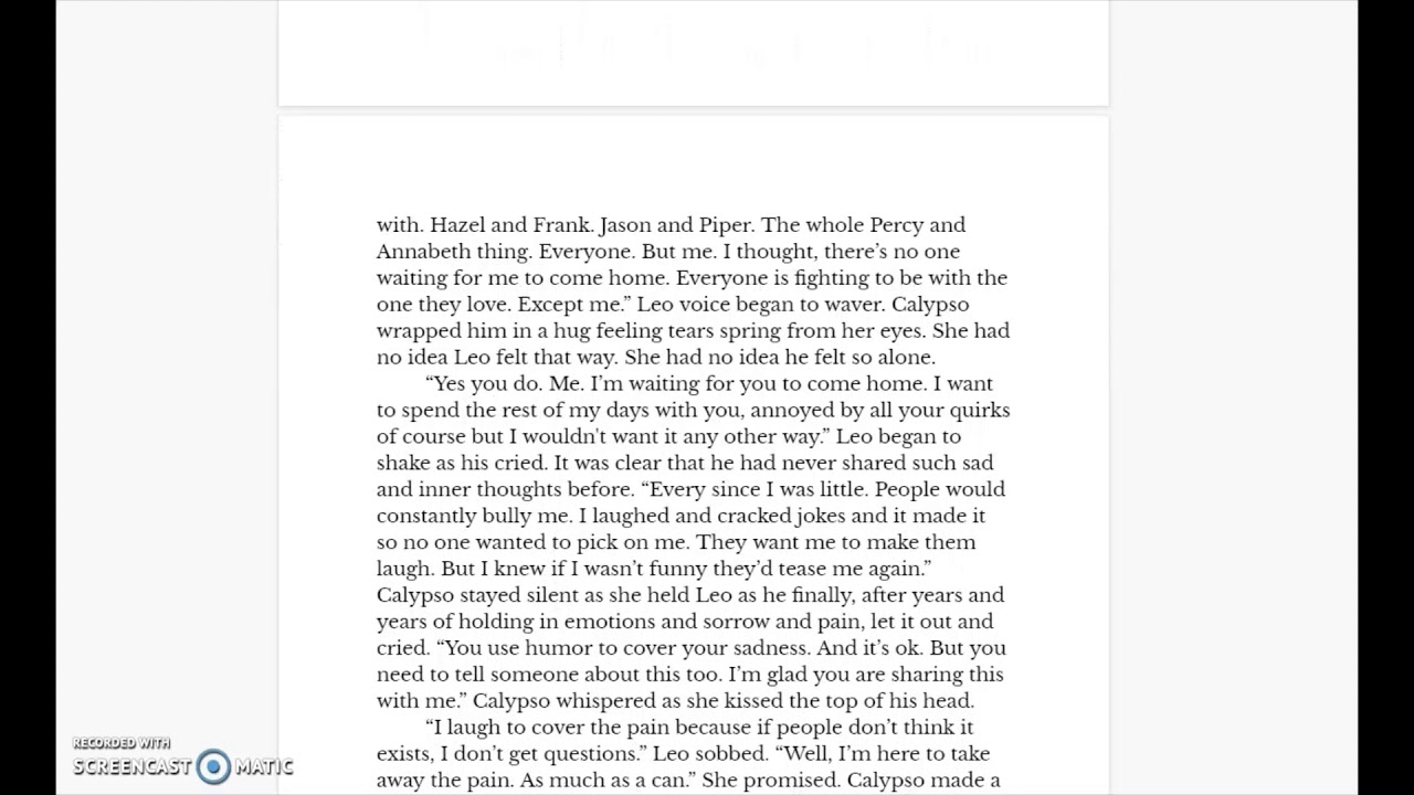 I Laugh to Cover the Pain A Leo Valdez Percy Jackson Fanfiction