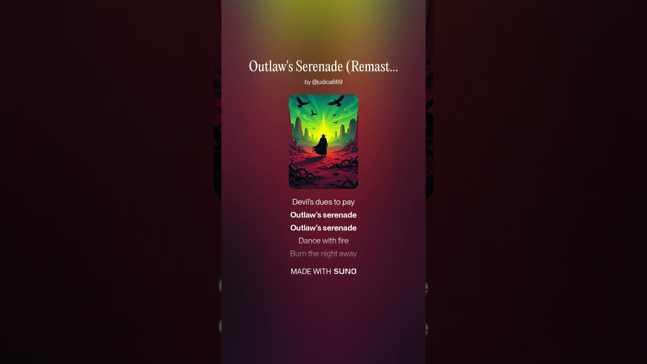 Outlaw's Serenade (Remixed into oblivion and back) #judica669