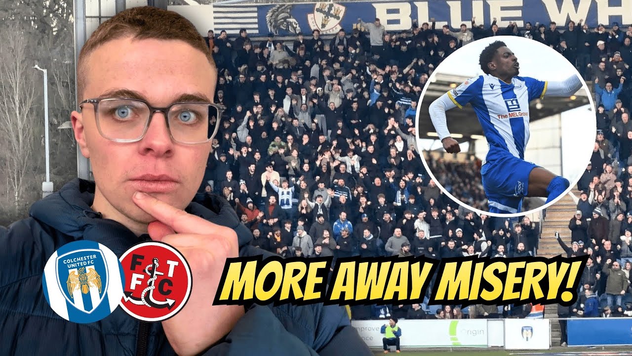 MORE AWAY DAY MISERY ON THE ROAD! 😡 COLCHESTER VS FLEETWOOD VLOG! 