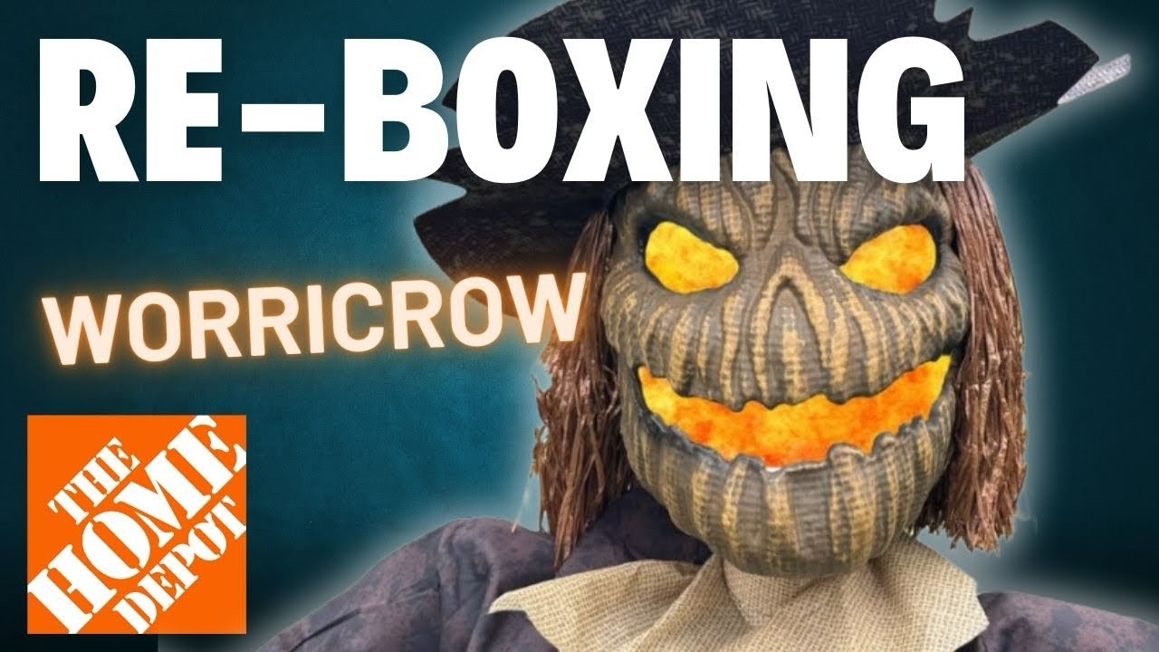 15 Foot Worricrow Animatronic Re-Boxing 2025 Home Depot