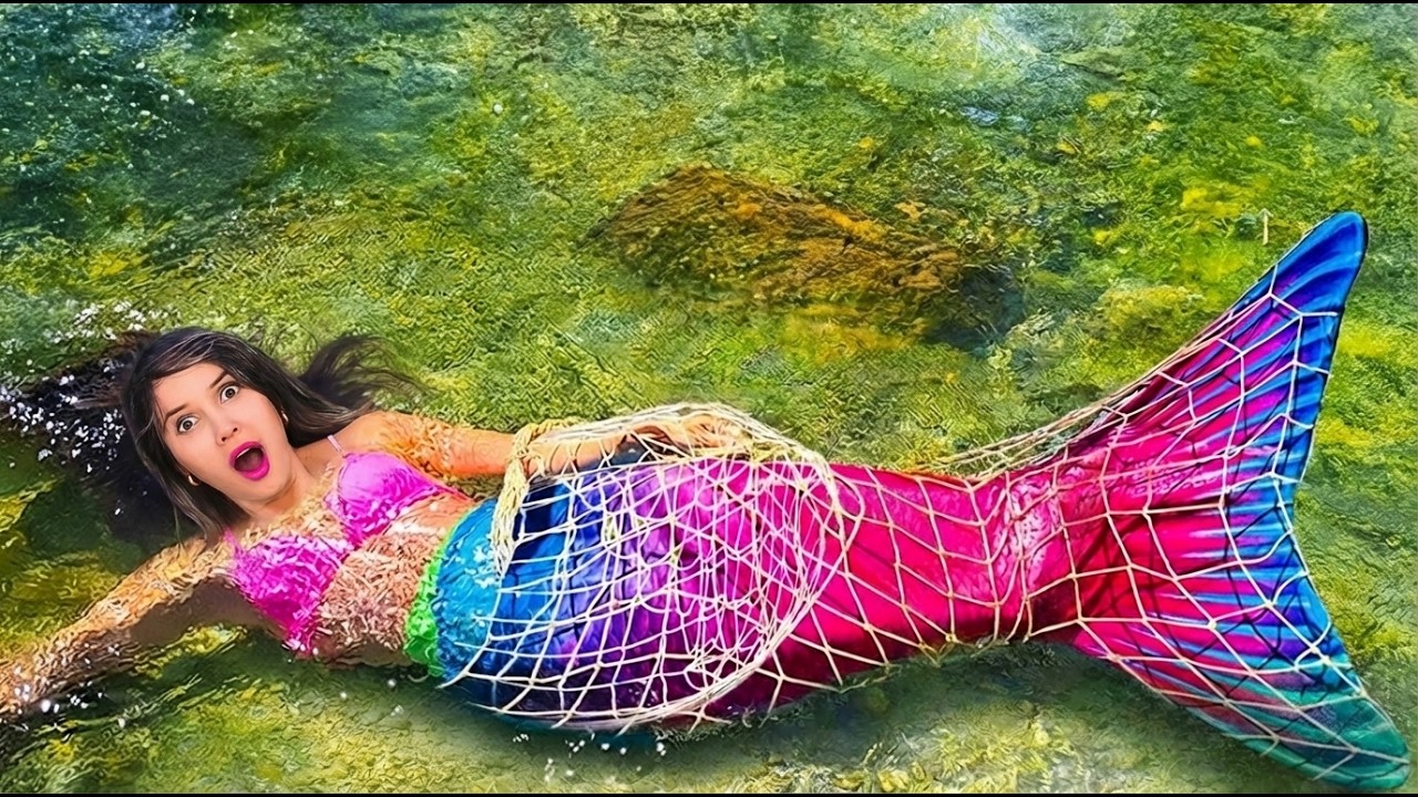 La sirena está atrapada en el río, necesitamos liberarla!