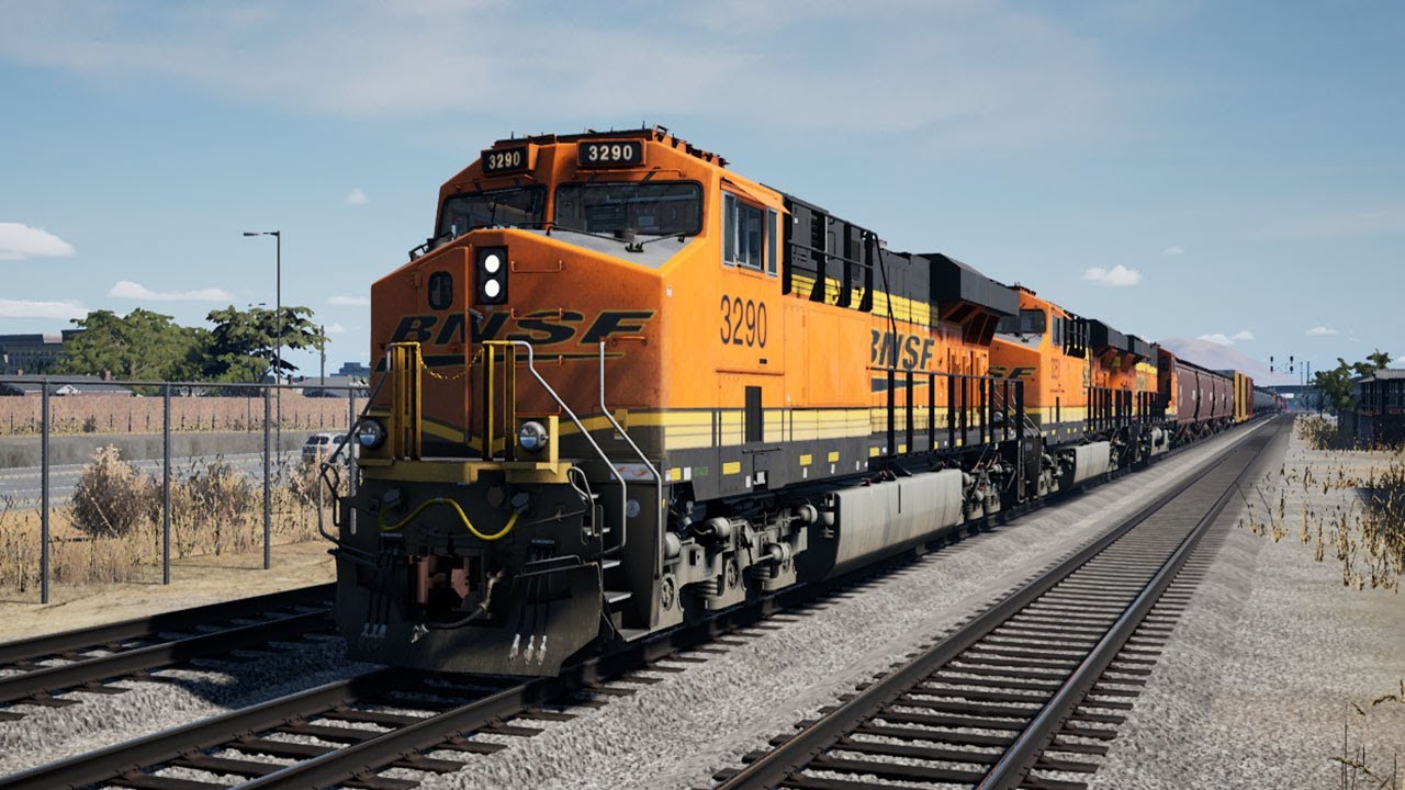 Американский Тепловоз ES44C4|Сквозь огонь и пламя|Перевал Кахон|Train Sim World 5 #1