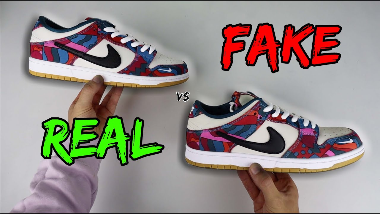 НАСТОЯЩЕЕ ПРОТИВ ПОДДЕЛКИ! СРАВНЕНИЕ NIKE X PARRA SB DUNK!