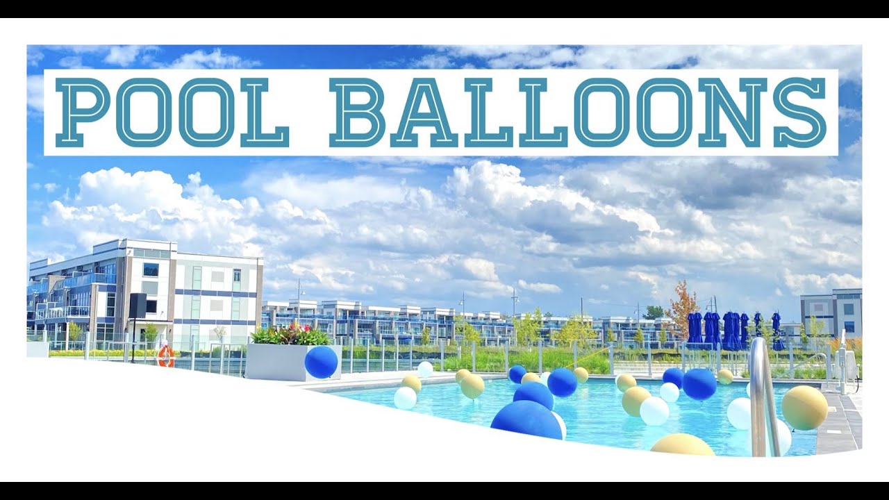 POOL BALLOONS - Floating balloons (Pool Decor Ideas)