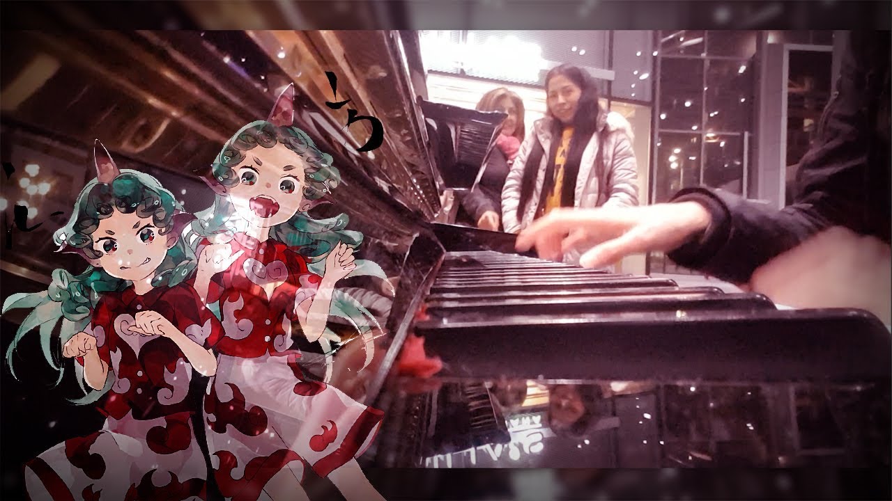 Touhou 16 - A Pair of Devine Beasts on Public piano