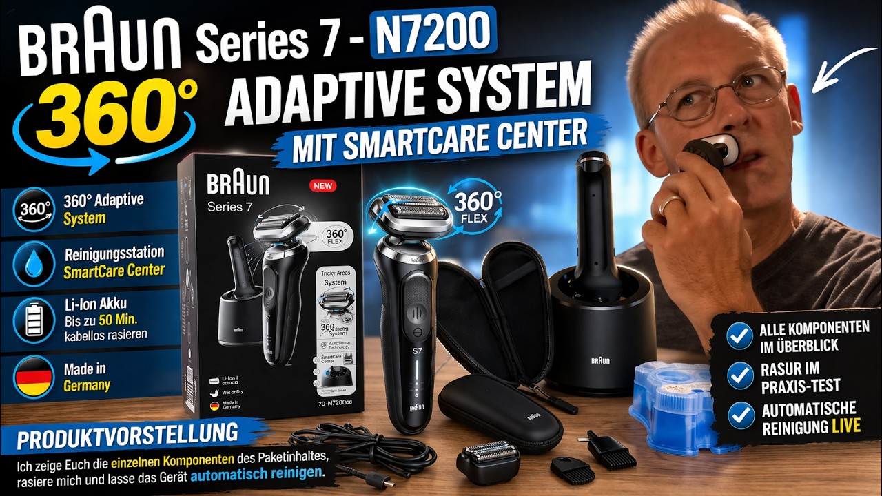 Braun Series 7 -   N7200 - 360° Adaptive System mit SmartCare Center