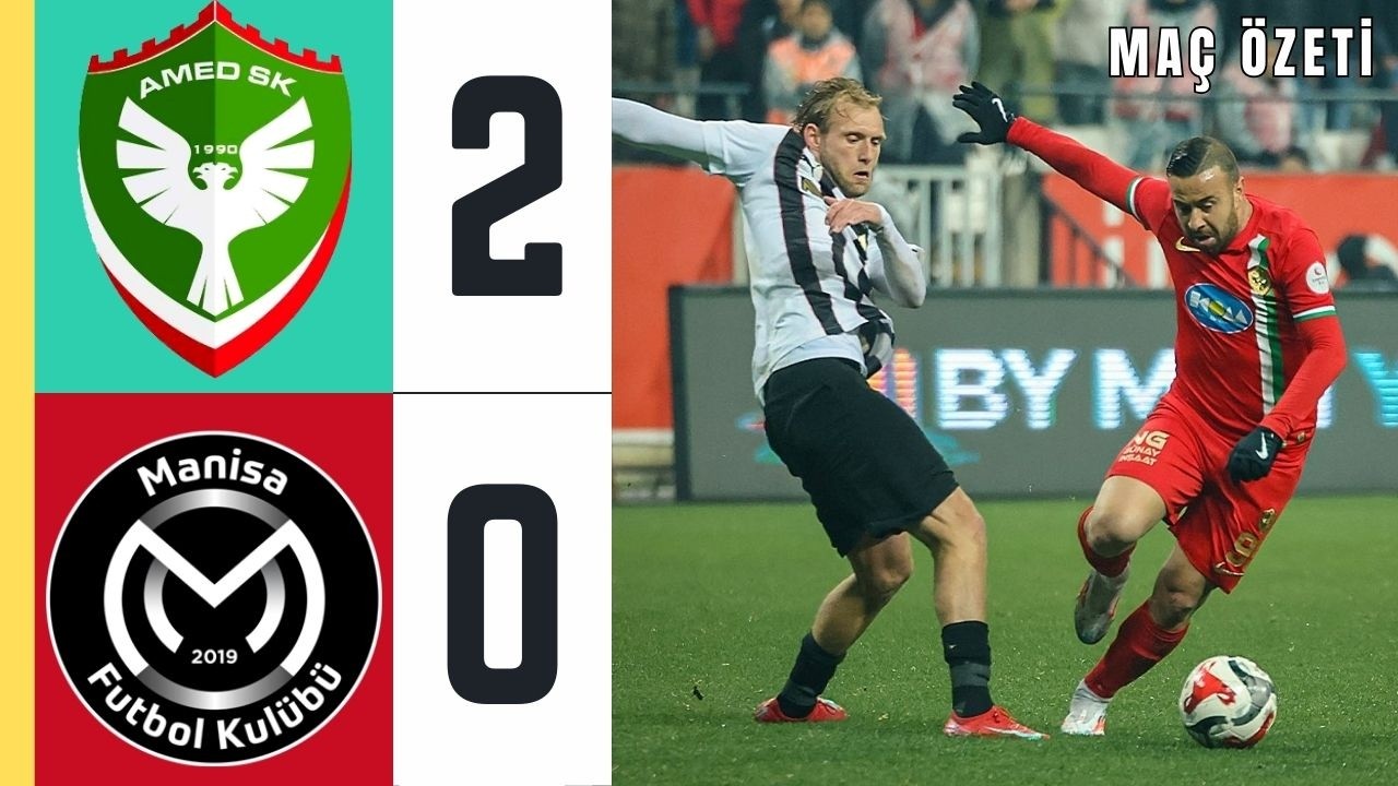 AMEDSPOR 2-0 MANİSA FK / MAÇ ÖZETİ