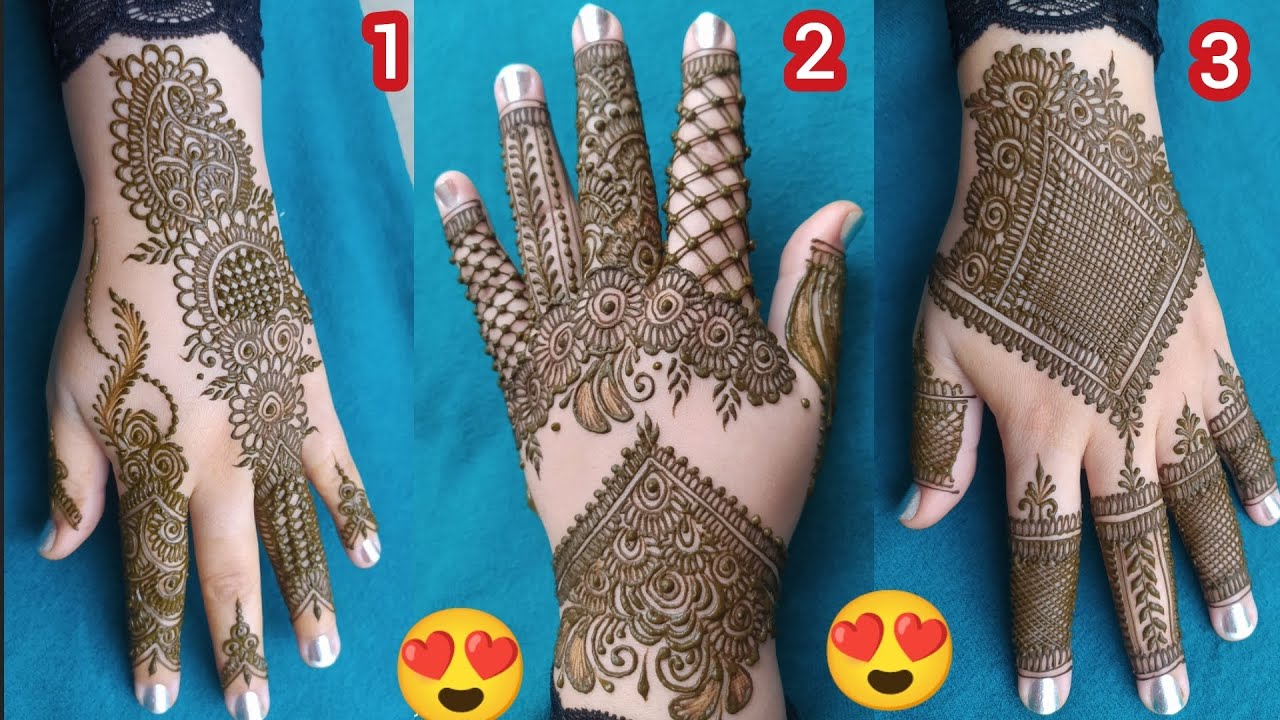 تعليم نقش الحناء ب3دالأشكال ساهلين للمبتدئات 💥 very easy henna tattoo 