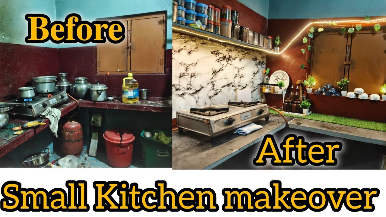 ನನ್ನ ಅಡುಗೆ ಮನೆ ಮೇಕ್ ಓವರ್ | indian non modular kitchen makeover| #kitchenmekeover #yashuanilG