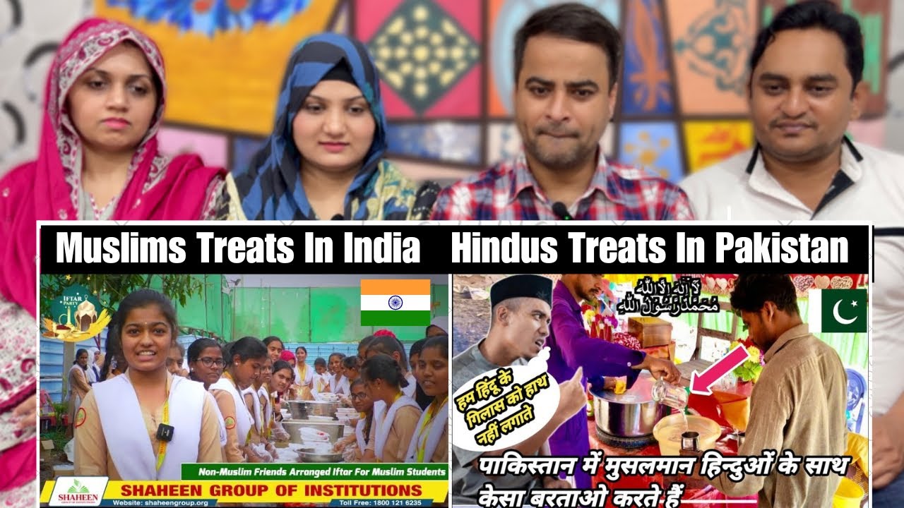 How Hindus Treat Muslims In India Vs How Muslims Treat Hindus In Pakistan | Ind Vs Pak | Reaction!!