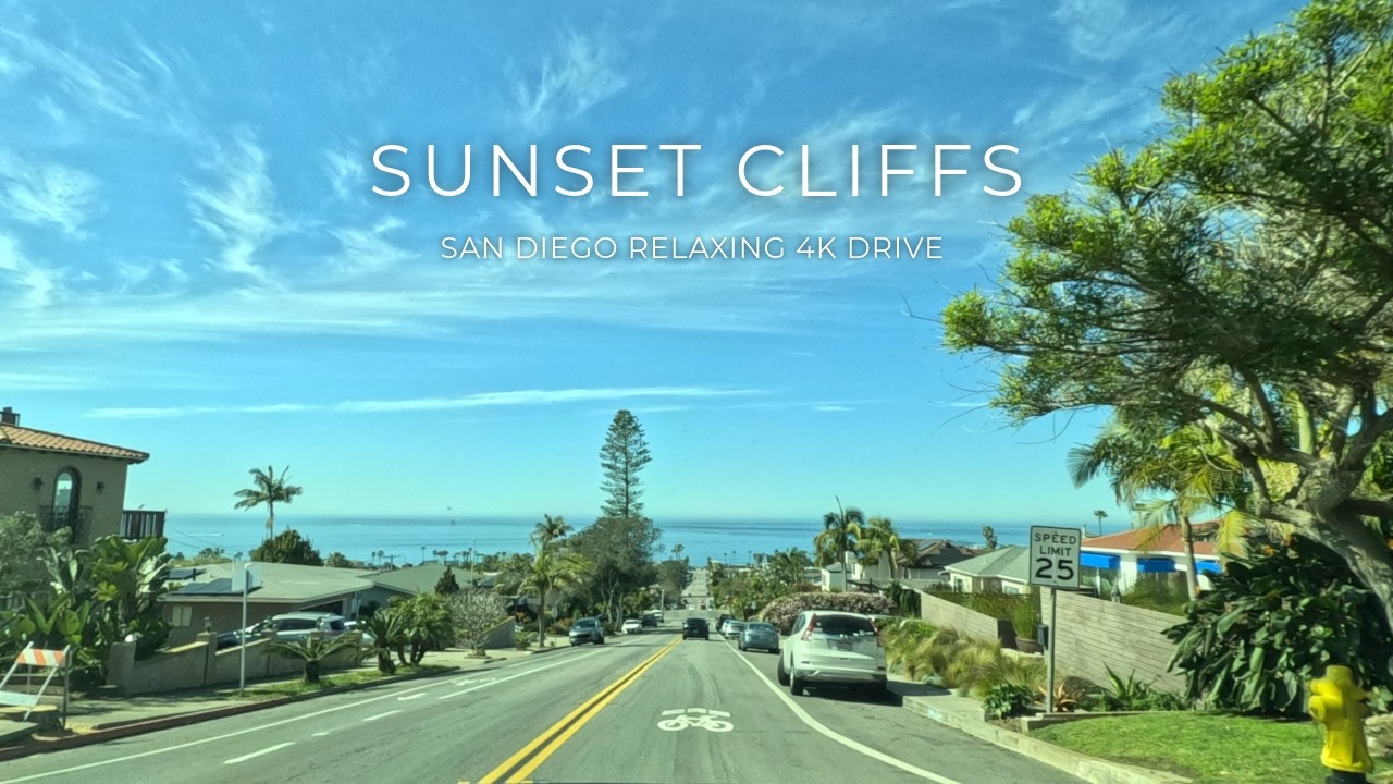 Driving to Sunset Cliffs | San Diego 4K &mdash; University Heights to Ocean Beach