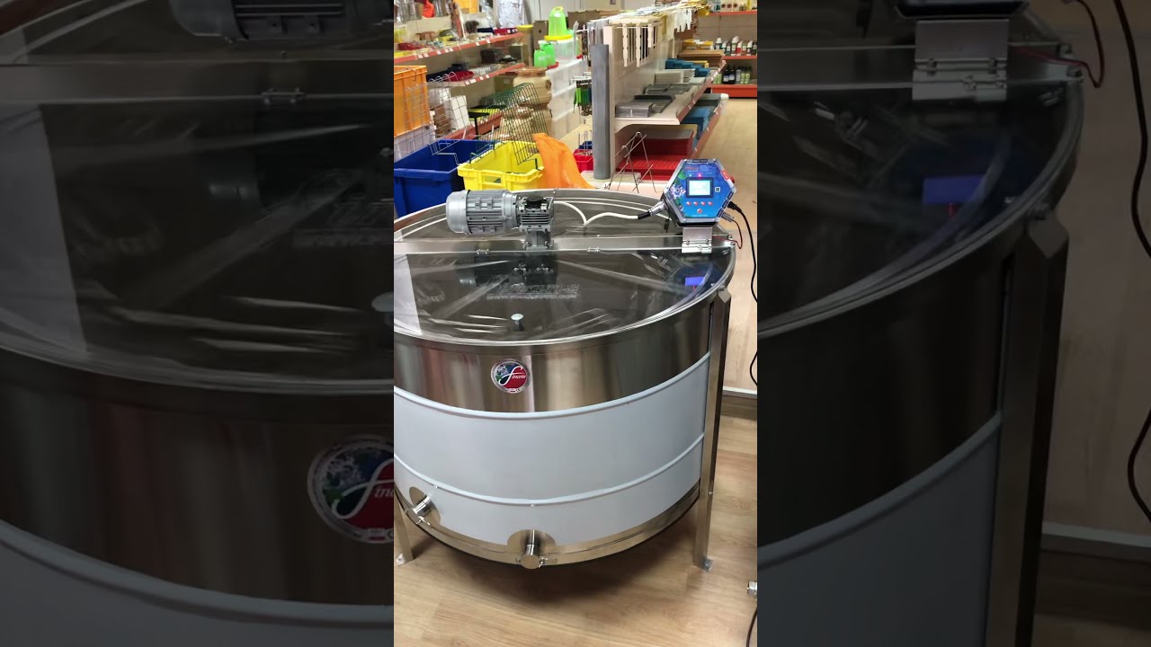 Центрофуга за мед: с двойни касетки за 16 плодникови / 16 корпусни / 32 магазинни рамки