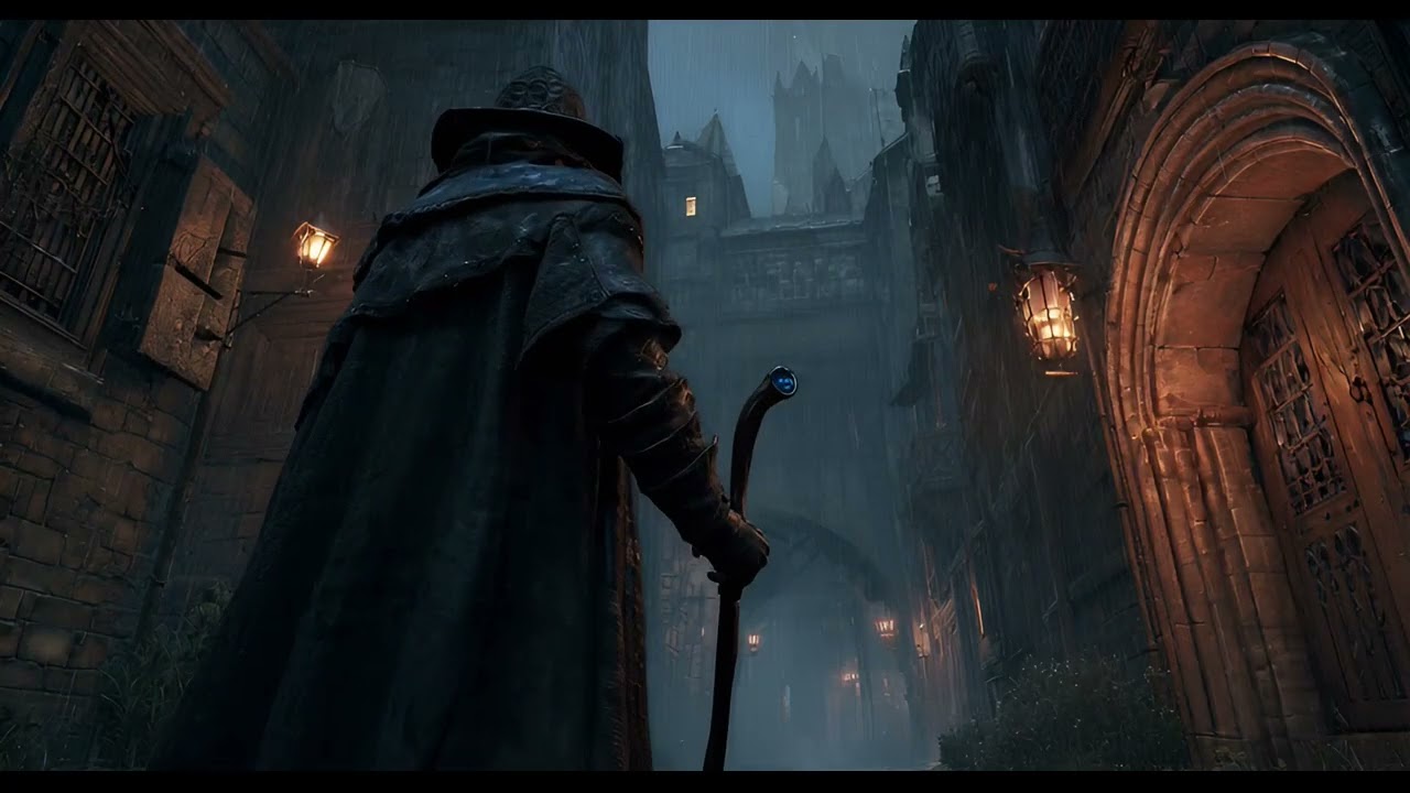 Deep Focus & Relaxing Music - Lonely Hooded Wanderer in the Rain