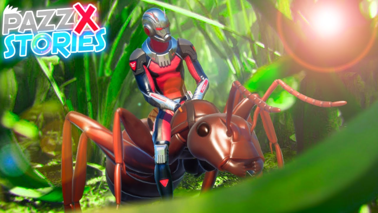 LE VERE ORIGINI DI ANT-MAN SU FORTNITE 🎬 FILM 🎬 Fortnite Stories Pazzox