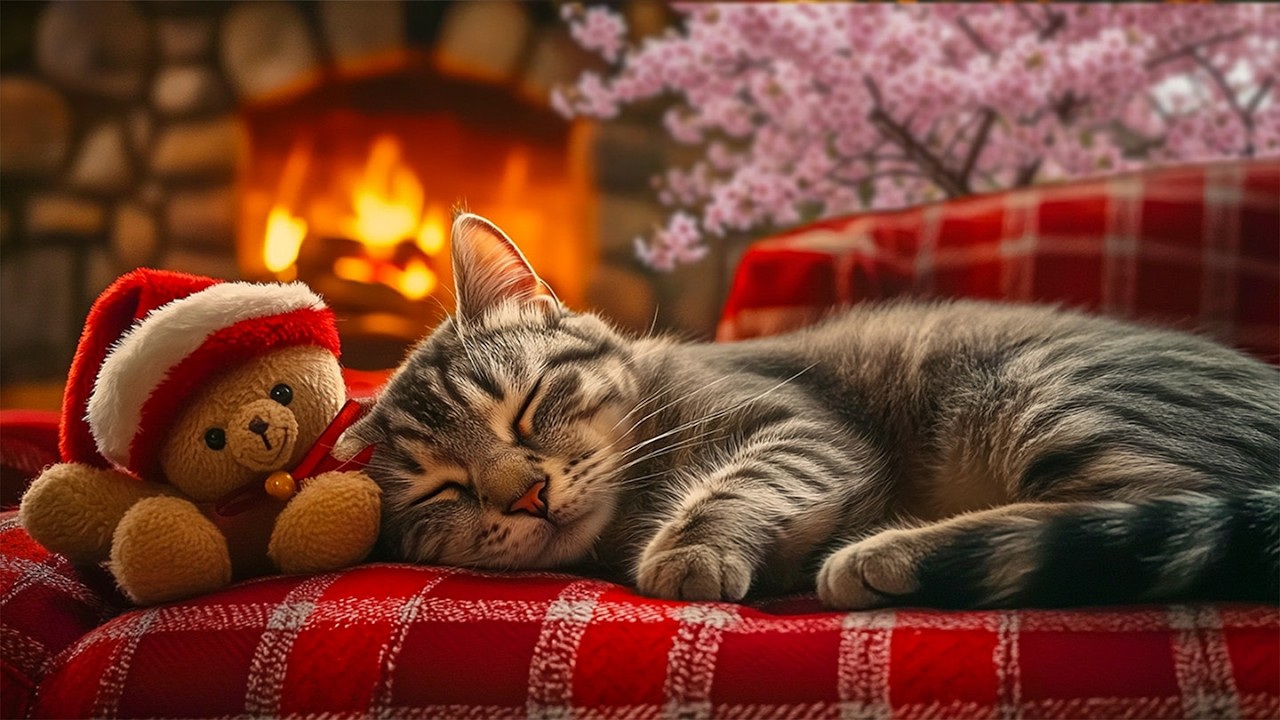 12 Hours of Cat Sleep Music 🌷 Soft Gentle Piano for Cats to Sleep & Reduce Anxiety Fast 😻