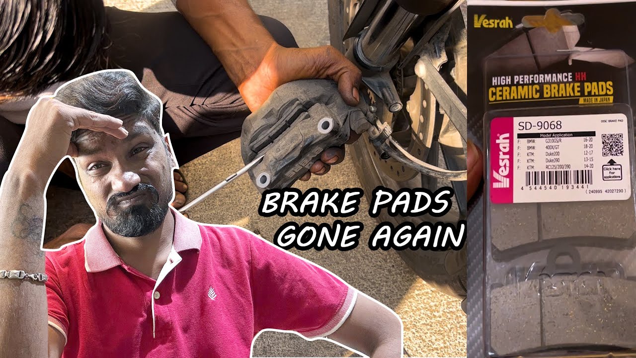 THERE IS AN ISSUE WITH MY TRIUMPH SCRAMBLER 400X | INSTALLING NEW VESRAH BRAKEPADS