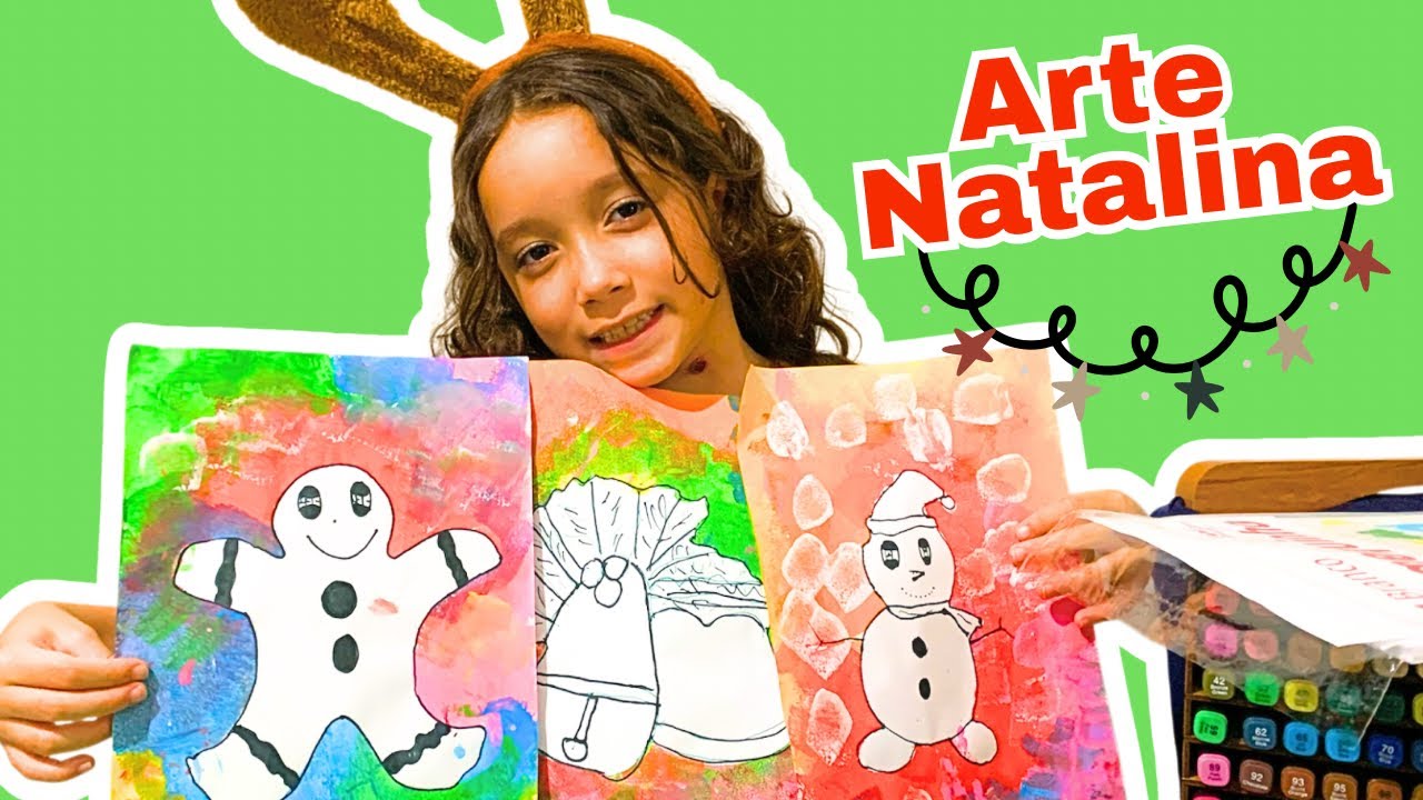 DIY NATAL: Pintura Mágica com esponja: Atividade Fácil que as Crianças vão AMAR! ✨🎨 ✨⭐️🎨