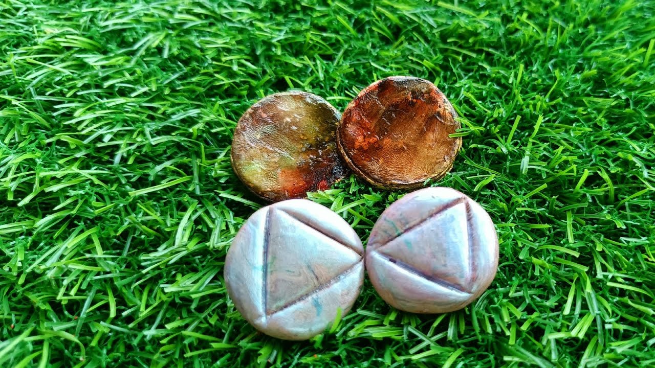Earings made from Air Dry Clay using Alcohol Ink. Tried first time 