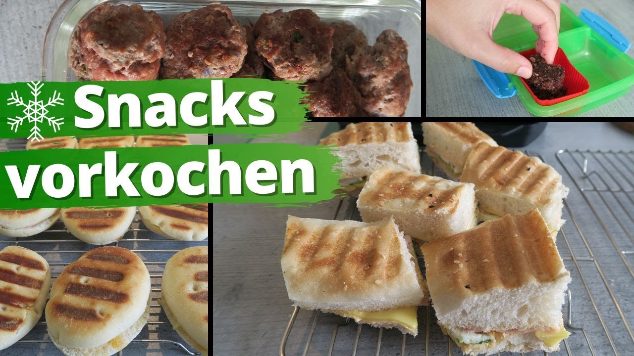Tiefkühl Snacks für die Brotdose vorkochen | @gabelschereblog