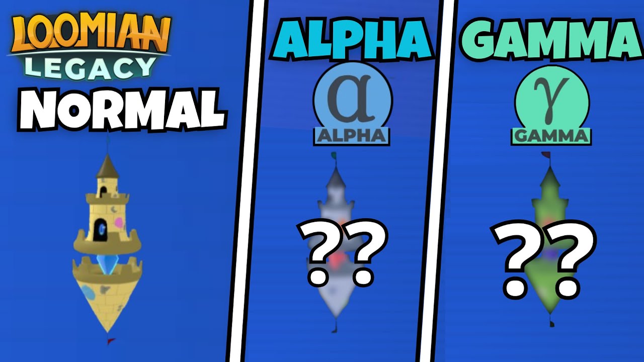 ALL Versions Of The SANDCASTLE Pyramind | Loomian Legacy