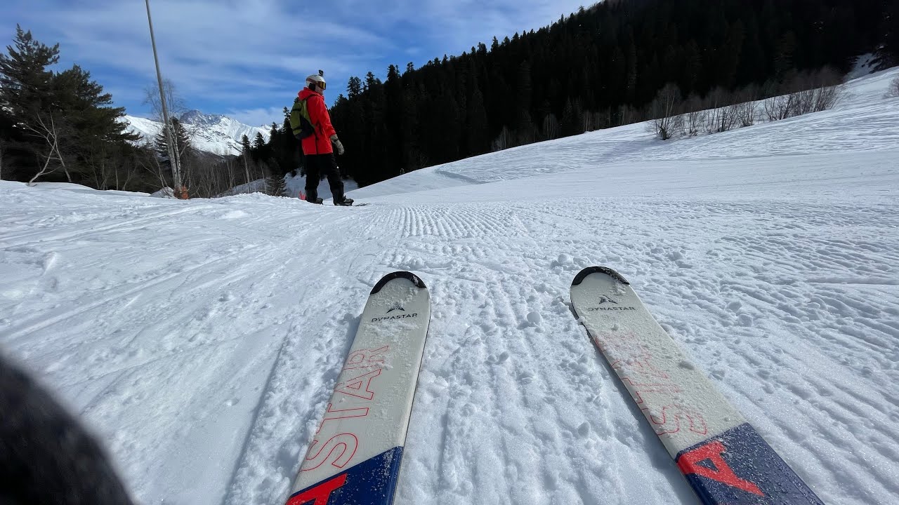 Skiing in Mestia, Georgia, Hatsvali