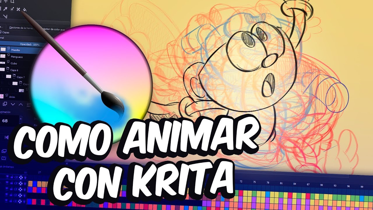 COMO ANIMAR EN KRITA - Tutorial &iexcl;Un programa GRATIS de animaci&oacute;n!