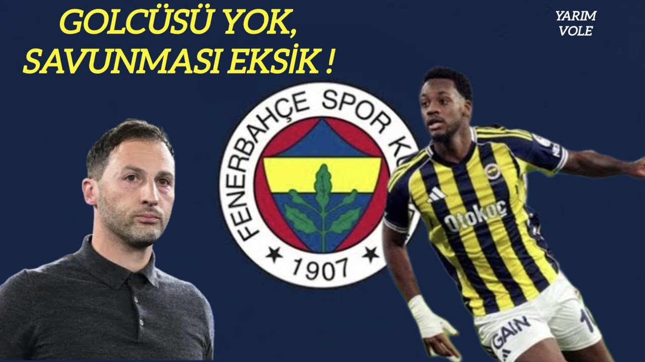 FENERBAHÇE; GOLCÜSÜ OLMADAN, EKSİK SAVUNMASI İLE DAHA ÇOK PUAN KAYBI YAŞAR !FENERBAHÇE 1-1 GÖZTEPE 