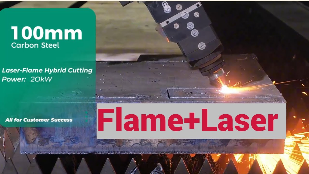 How to combine acetylene flame cutting and laser cutting to cut thick plates?