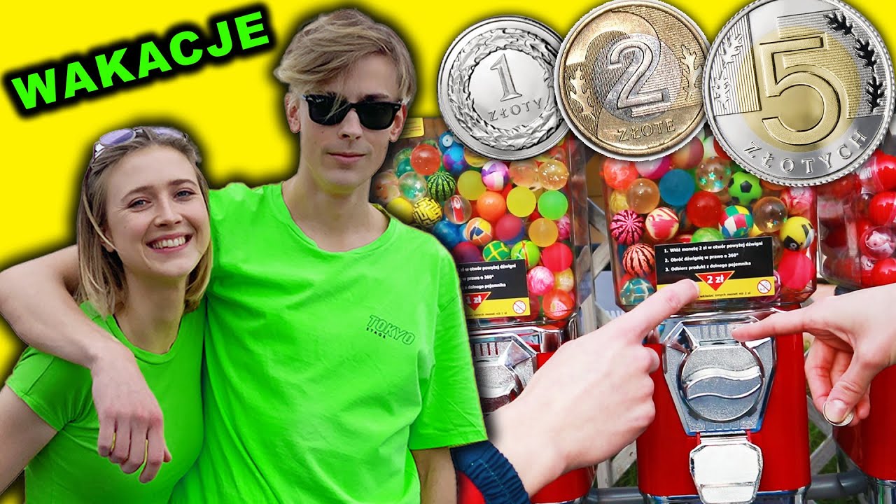 WAKACJE 2020 KULKI Z AUTOMAT&Oacute;W ZA 1zł 2zł 5zł