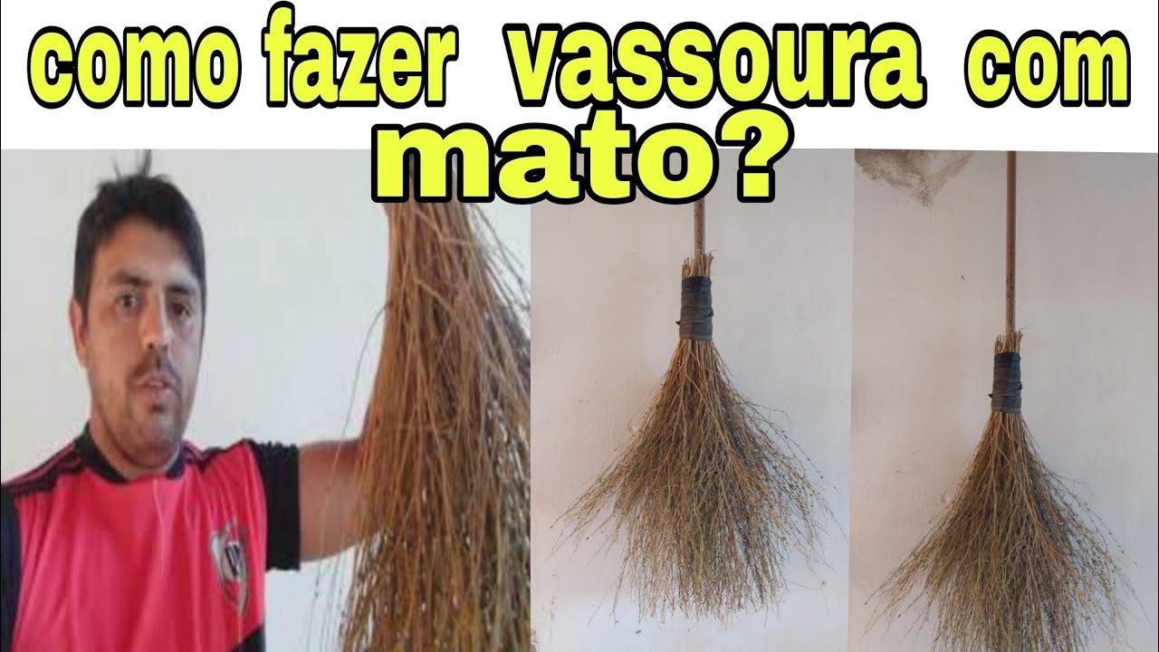 COMO fazer VASSOURA com mato?MODELO vassoura DE BRUXA