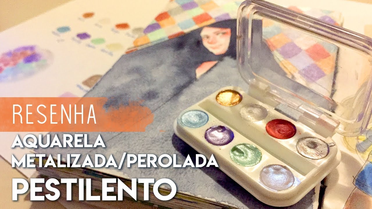 RESENHA | Aquarela metalizada/perolada da Pestilento