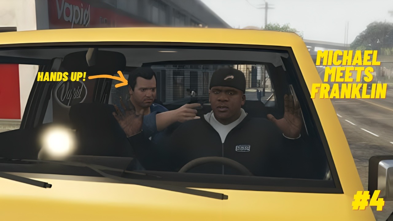 FRANKLIN MEETS MICHAEL FOR THE FIRST TIME IN GTA V