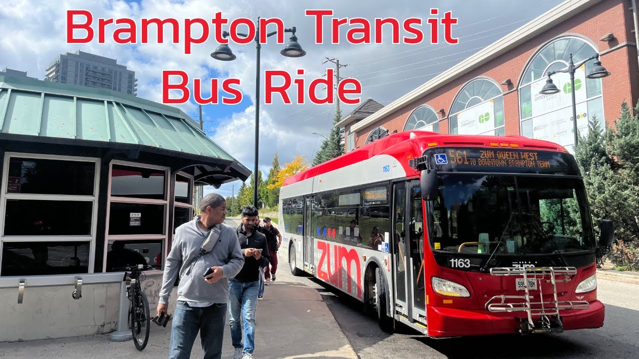 Brampton Transit 561 Queen West Bus Ride - Full Route Westbound 9/26/2025