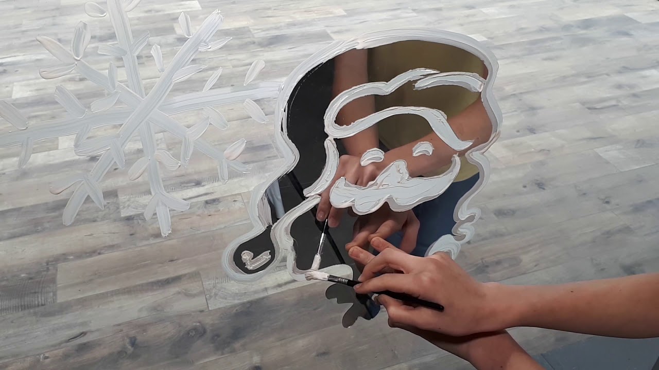 [Tuto] Idée déco super facile : peindre sur les vitres au blanc de Meudon