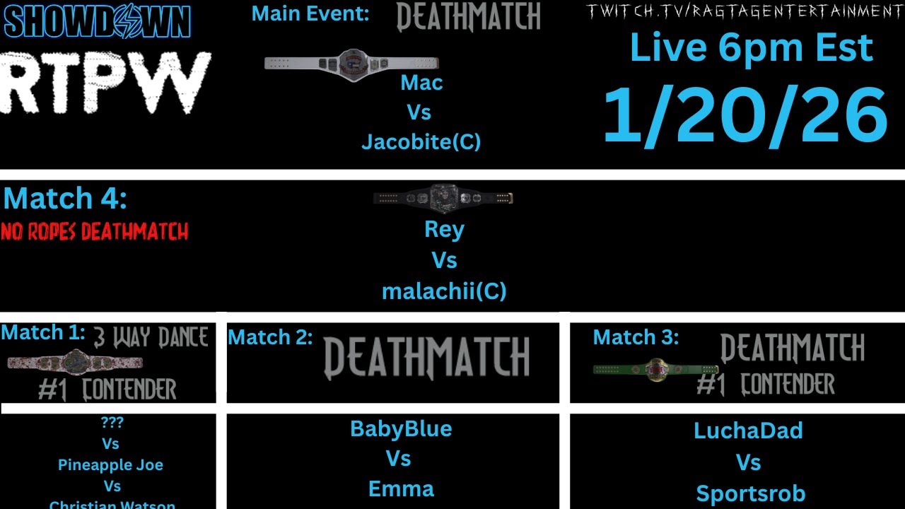 RTPW -SHOWDOWN  1/17/26  
