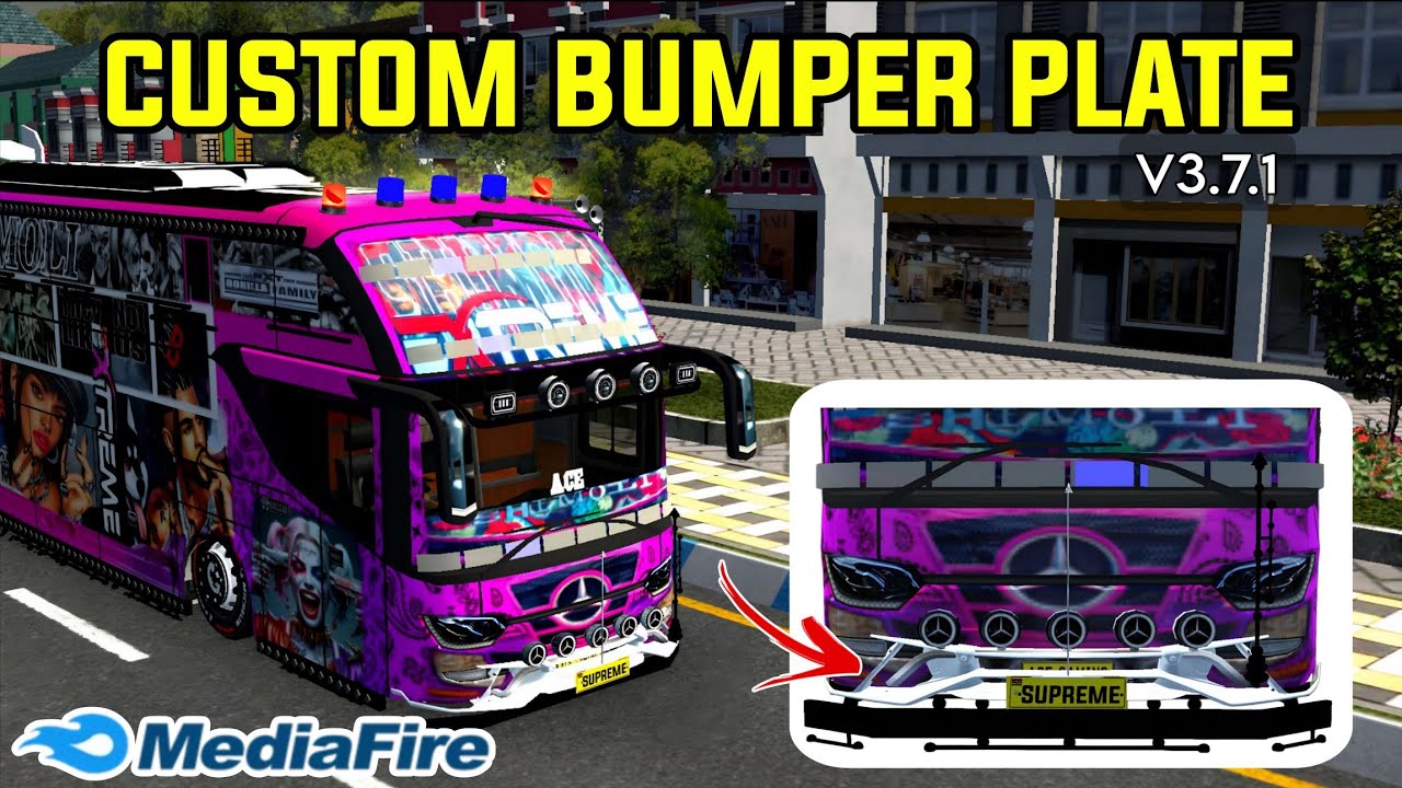 BUSSID CUSTOM BUMPER PLATE MOD V3.7.1
