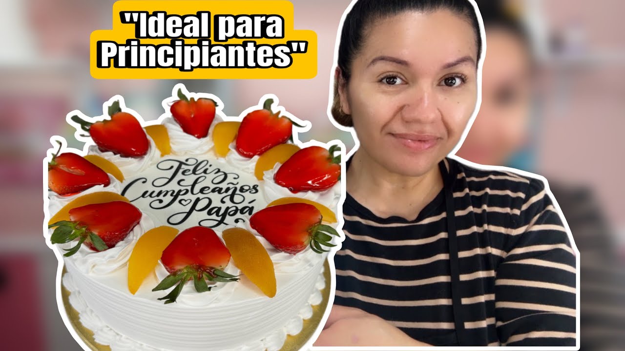 “Así Se Decora un Pastel de 3 Leches (Paso a Paso) Ideal para principiantes! 