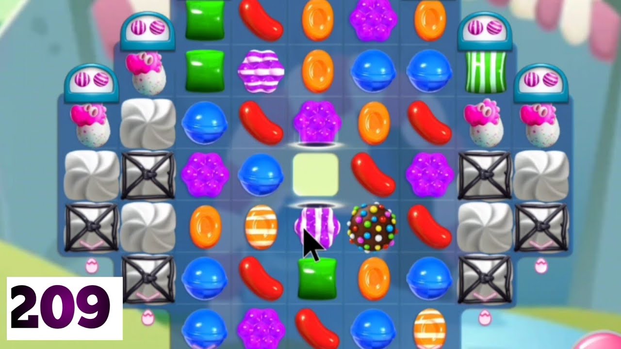 Candy crush saga level 209 । N Hard level । No boosters । Candy  209 help । Candy crush saga game