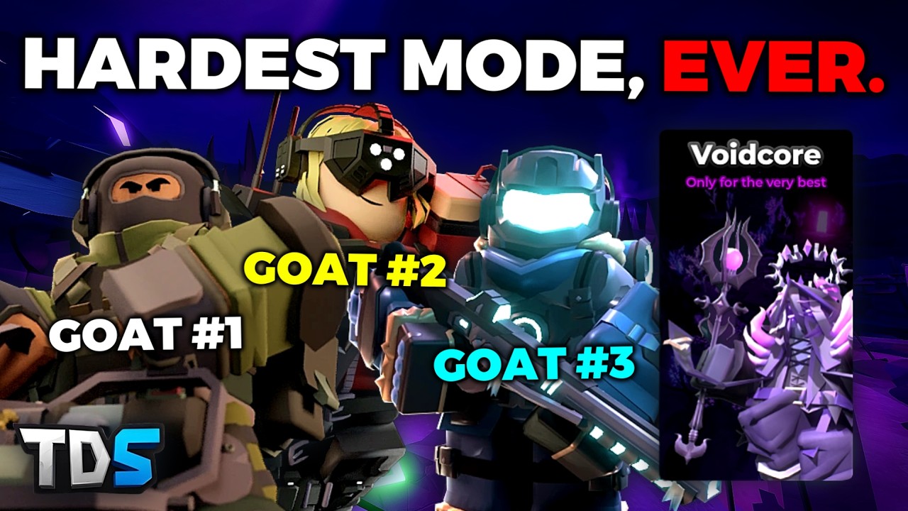 Beating VOIDCORE, The HARDEST Mode in TDS History.. (Roblox)