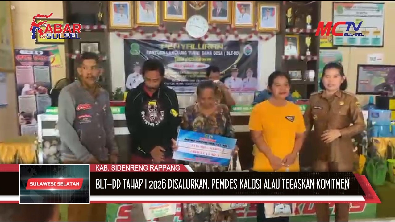 BLT DD TAHAP I 2026 DISALURKAN, PEMDES KALOSI ALAU TEGASKAN KOMITMEN PELAYANAN UNTUK MASYARAKAT