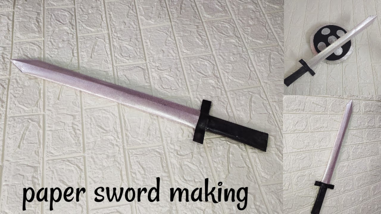 How to make paper sword // DIY paper sword