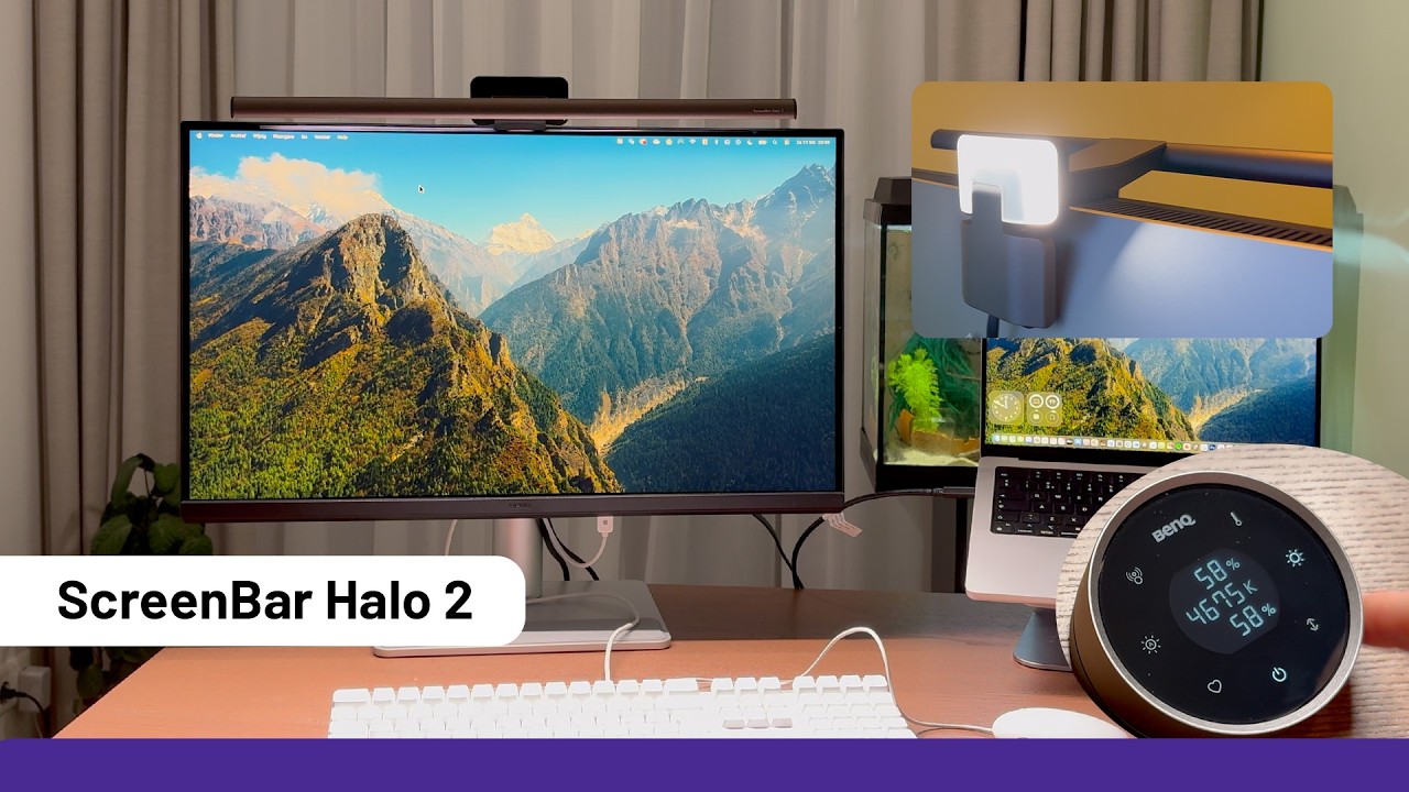 Hoe werkt de ScreenBar Halo 2 van BenQ?