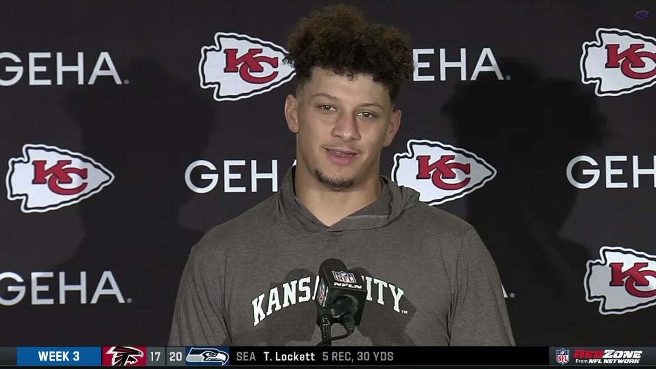 Patrick Mahomes talks about his argument w/ Eric Bieniemy before halftime in loss vs. Colts