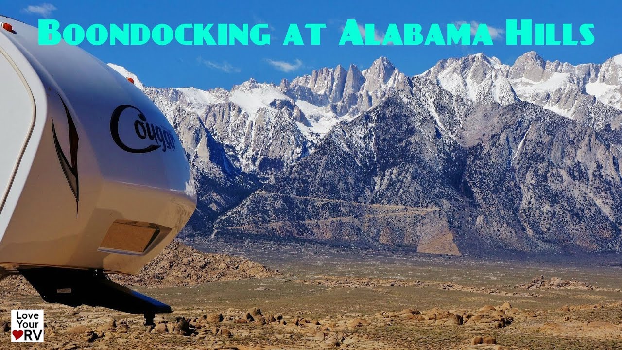 Boondocking at Alabama Hills BLM near Lone Pine, CA