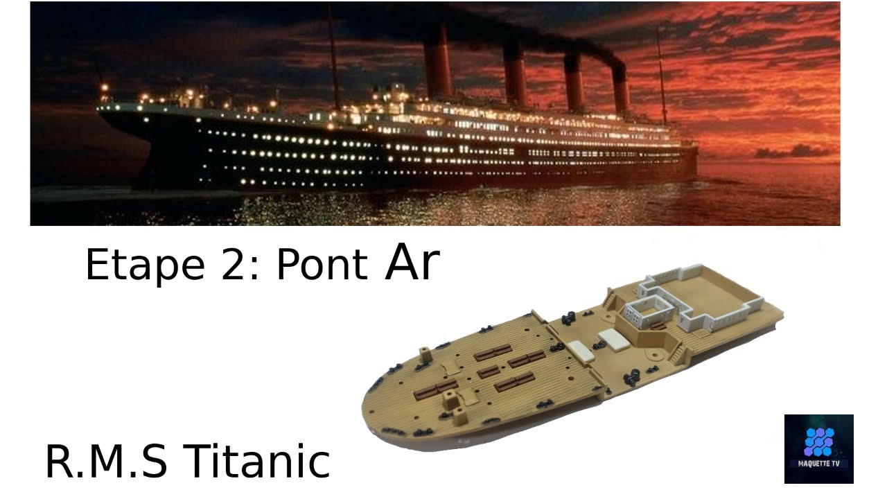 Étape 02 : Academy RMS Titanic 1/700 : Pont arrière début
