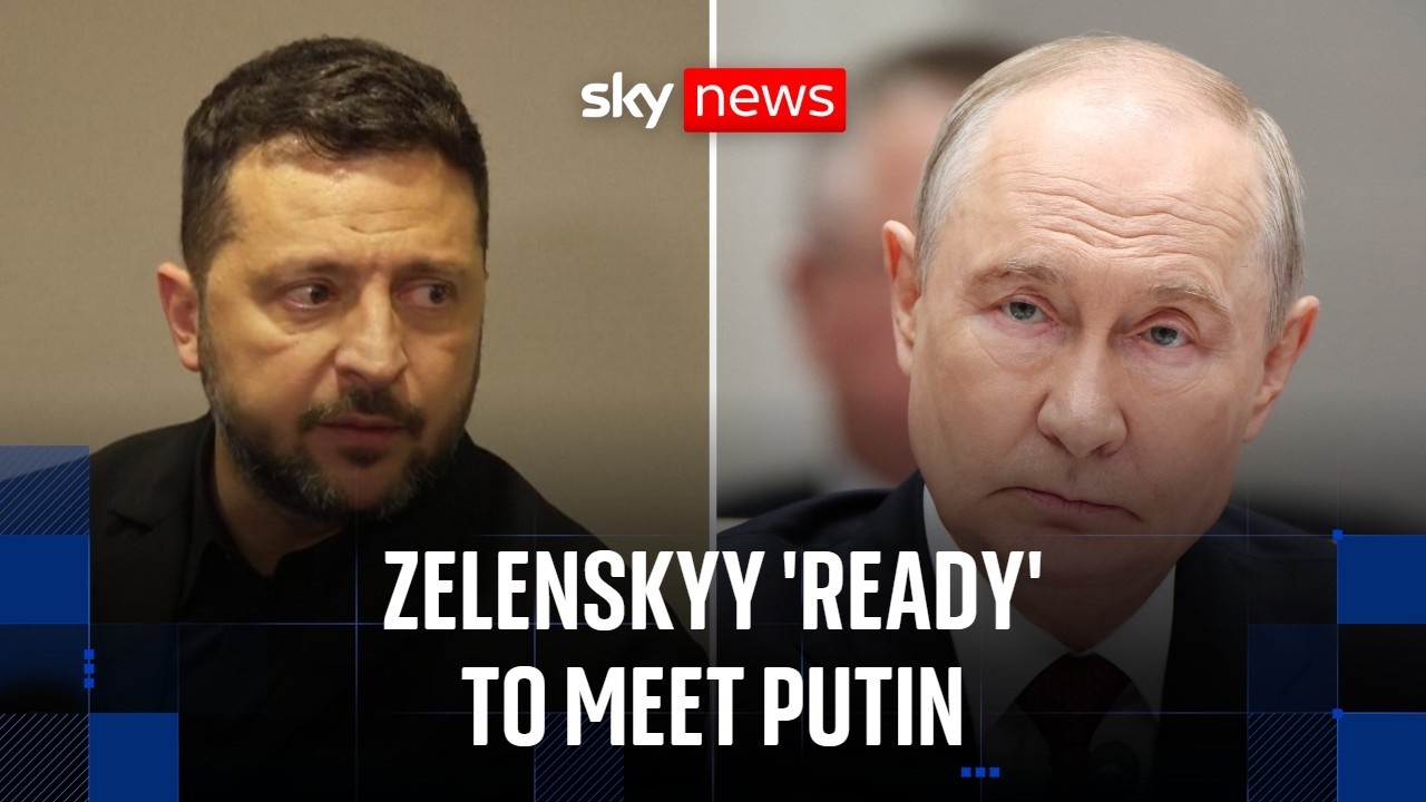 Zelenskyy tells Trump he's ready to meet Putin to end Ukraine war