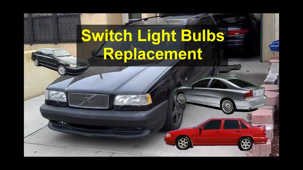 Замена лампочек подсветки выключателей салона, Volvo 850, S70, 960, S80 и т. д. - VOTD