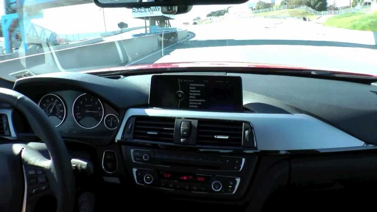 BMW Driver Bill Auberlen Tracks F30 335i N55 6-cylinder turbo / 6 speed at Laguna Seca